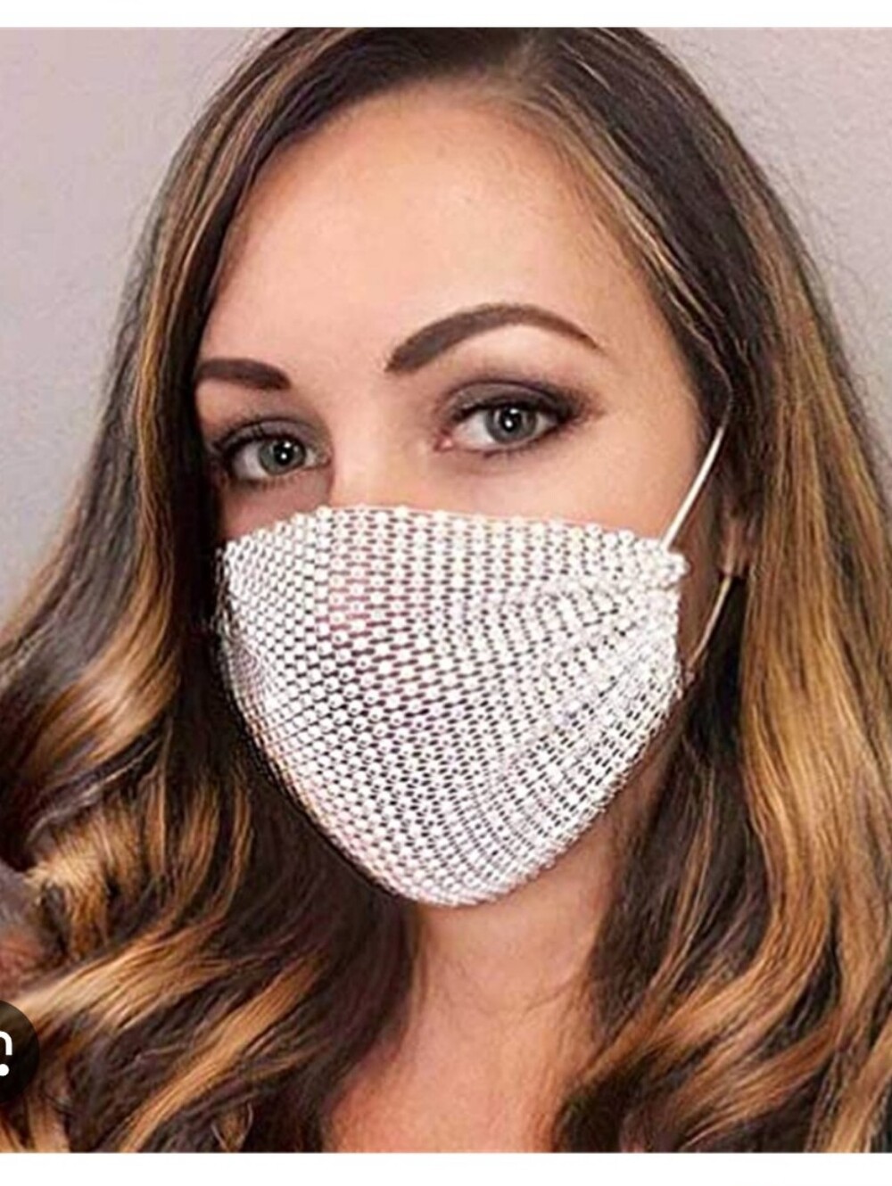 2 Rhinestone Face Masks - Picture 7 of 10